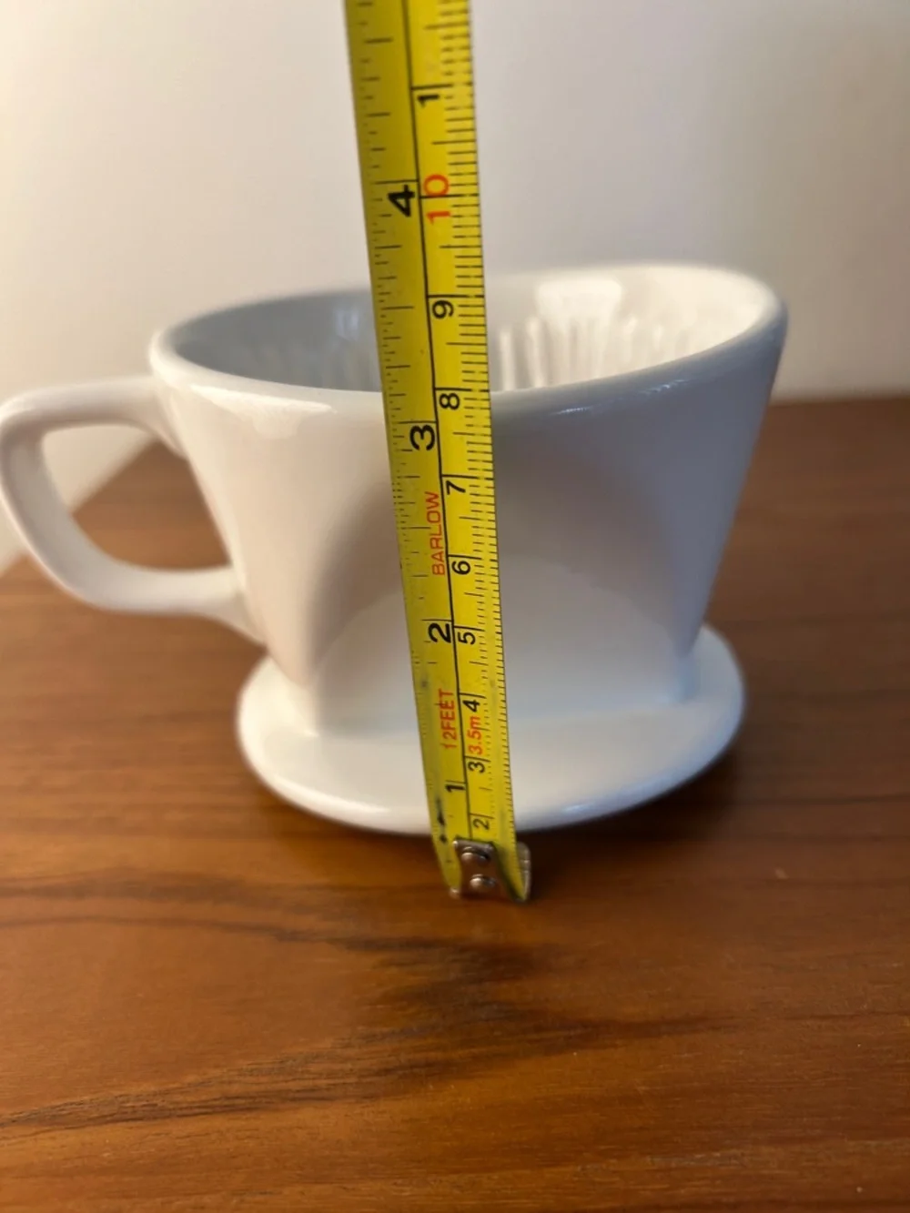 Sur La Table White Ceramic Coffee Dripper - Classic Pour Over